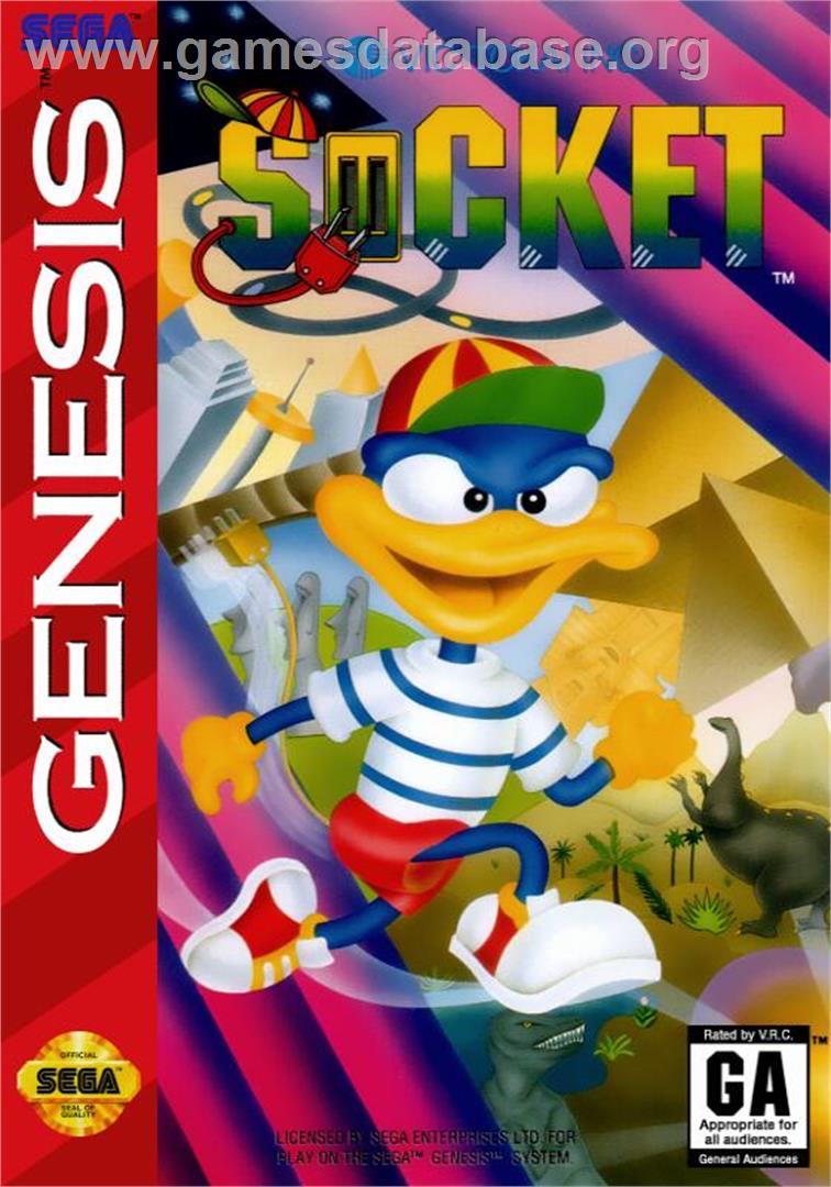 Socket - Sega Genesis - Artwork - Box